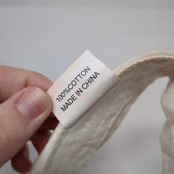 Gulf Shores Strapback Sun Visor Cap White One Size Embroidered Shade Shack - Picture 10 of 10